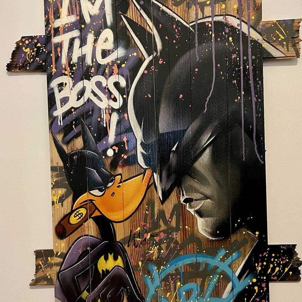 
                      
                        I'm the Boss Batman! by Daru by Daru - Signature Fine Art
                      
                    