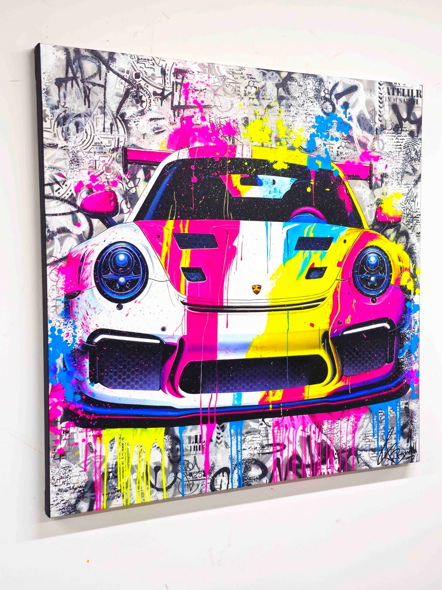 Porsche Street Art by Vincent Bardou