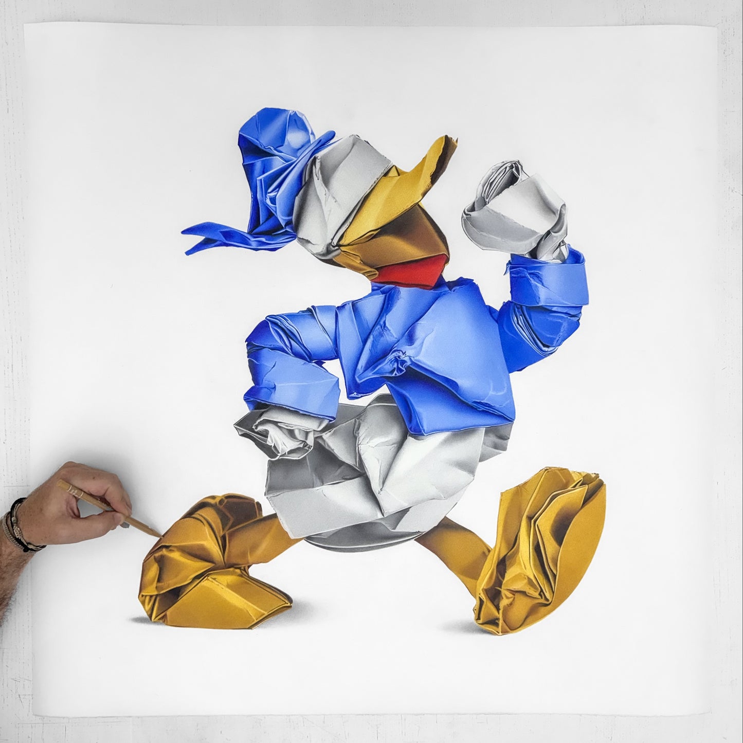 Donald Duck Origami by Alessandro Paglia