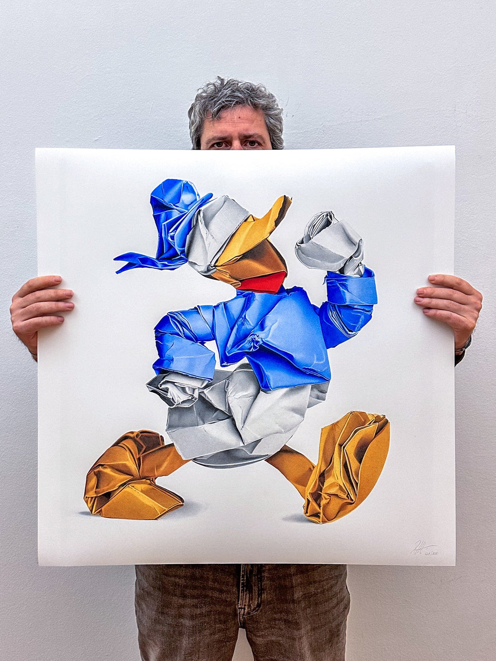 Donald Duck Origami (Limited Edition) by Alessandro Paglia