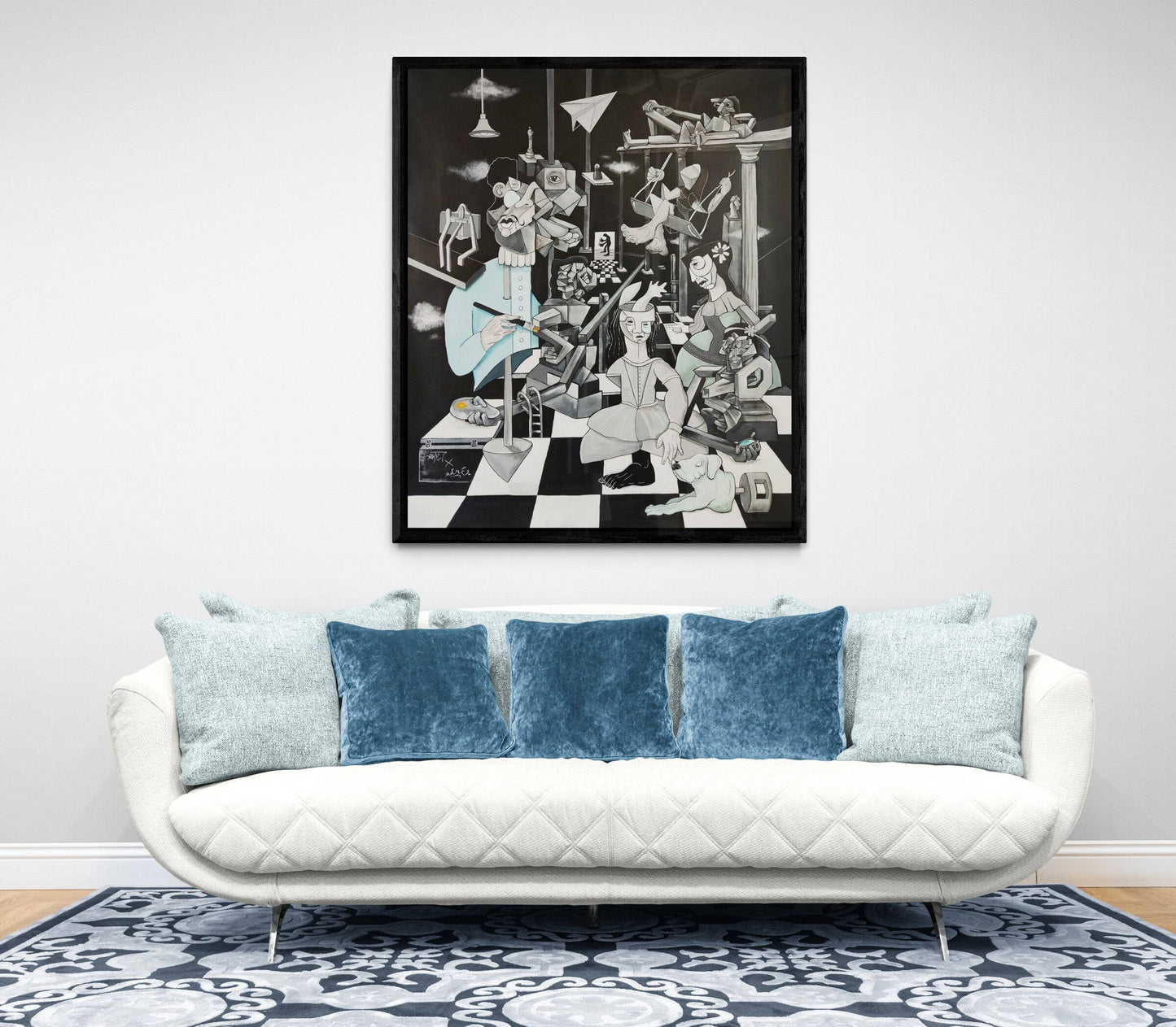 Las Meninas (original painting) by Aket - Signature Fine Art