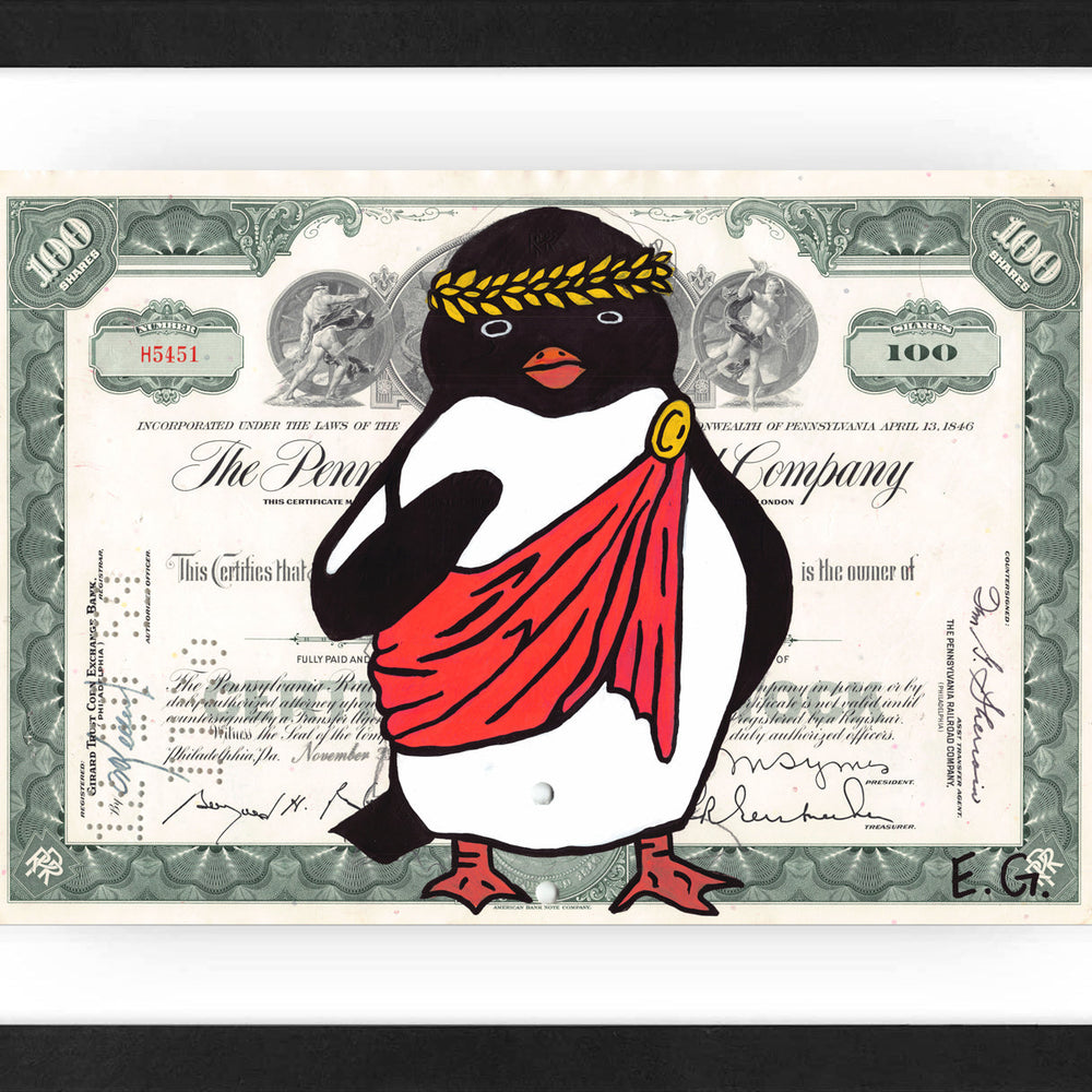 Ceasar Penguino by Eva Goubin by Eva Goubin - Signature Fine Art