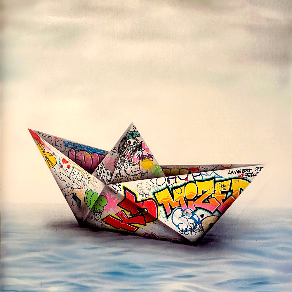 
                  
                    Paper Boat by Onemizer by Onemizer - Signature Fine Art
                  
                