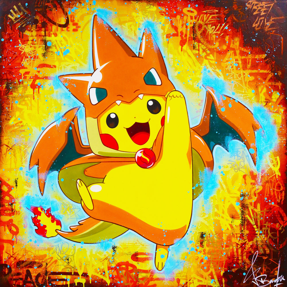 Pikachu Cosplayed Charizard by Vincent Bardou