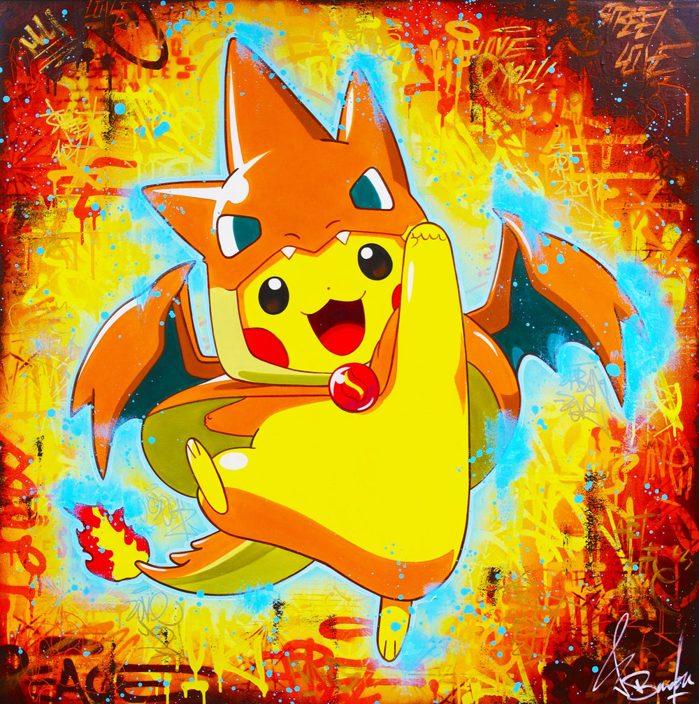 Pikachu Cosplayed Charizard by Vincent Bardou