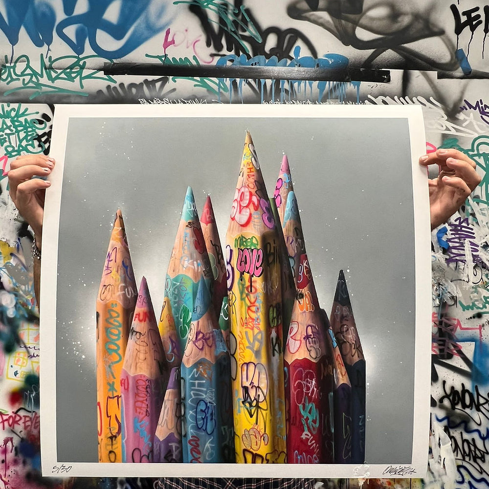 Color Your Colors by Onemizer (Hand-embellished Limited Edition Print)