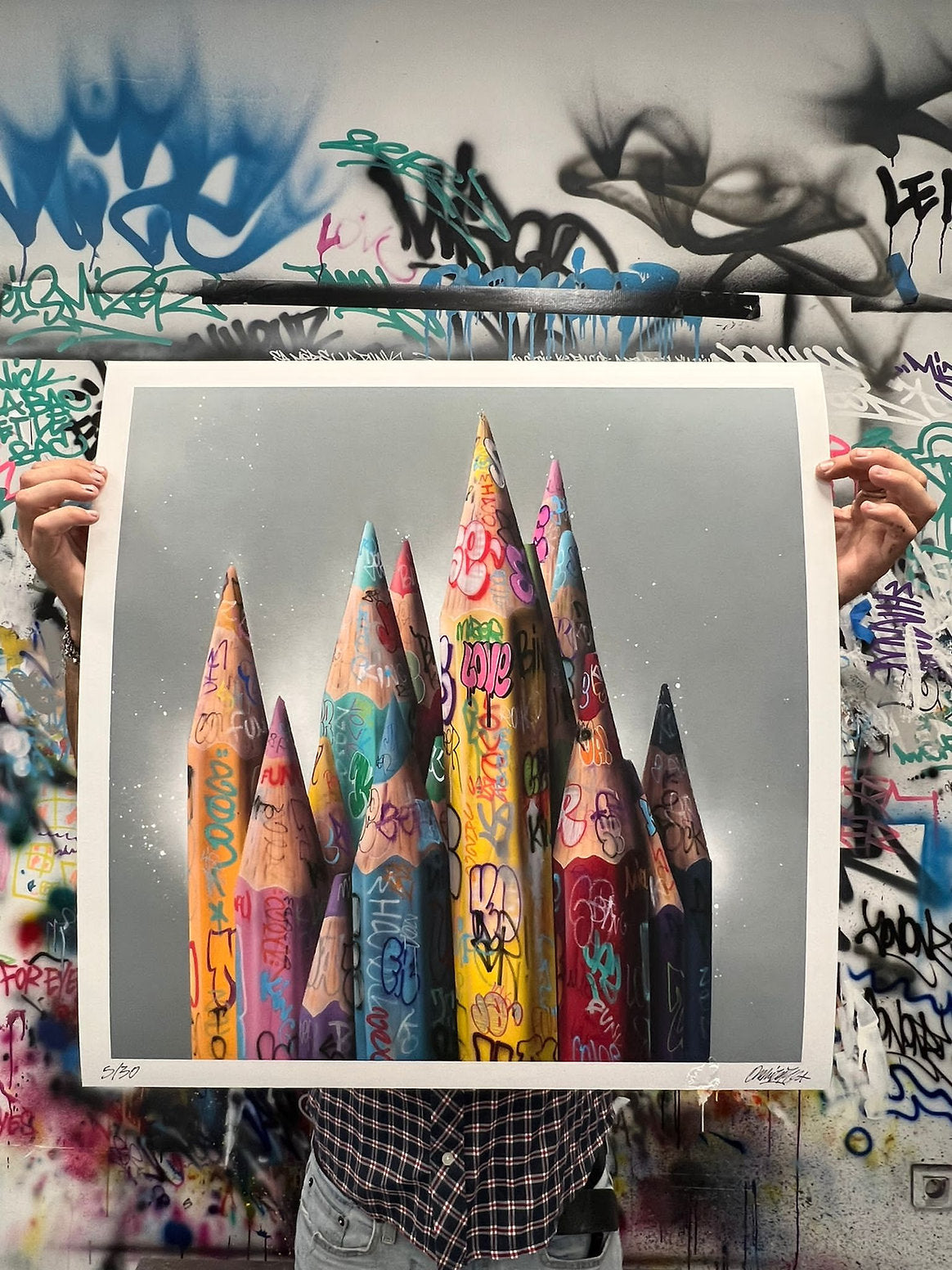 Color Your Colors by Onemizer (Hand-embellished Limited Edition Print)