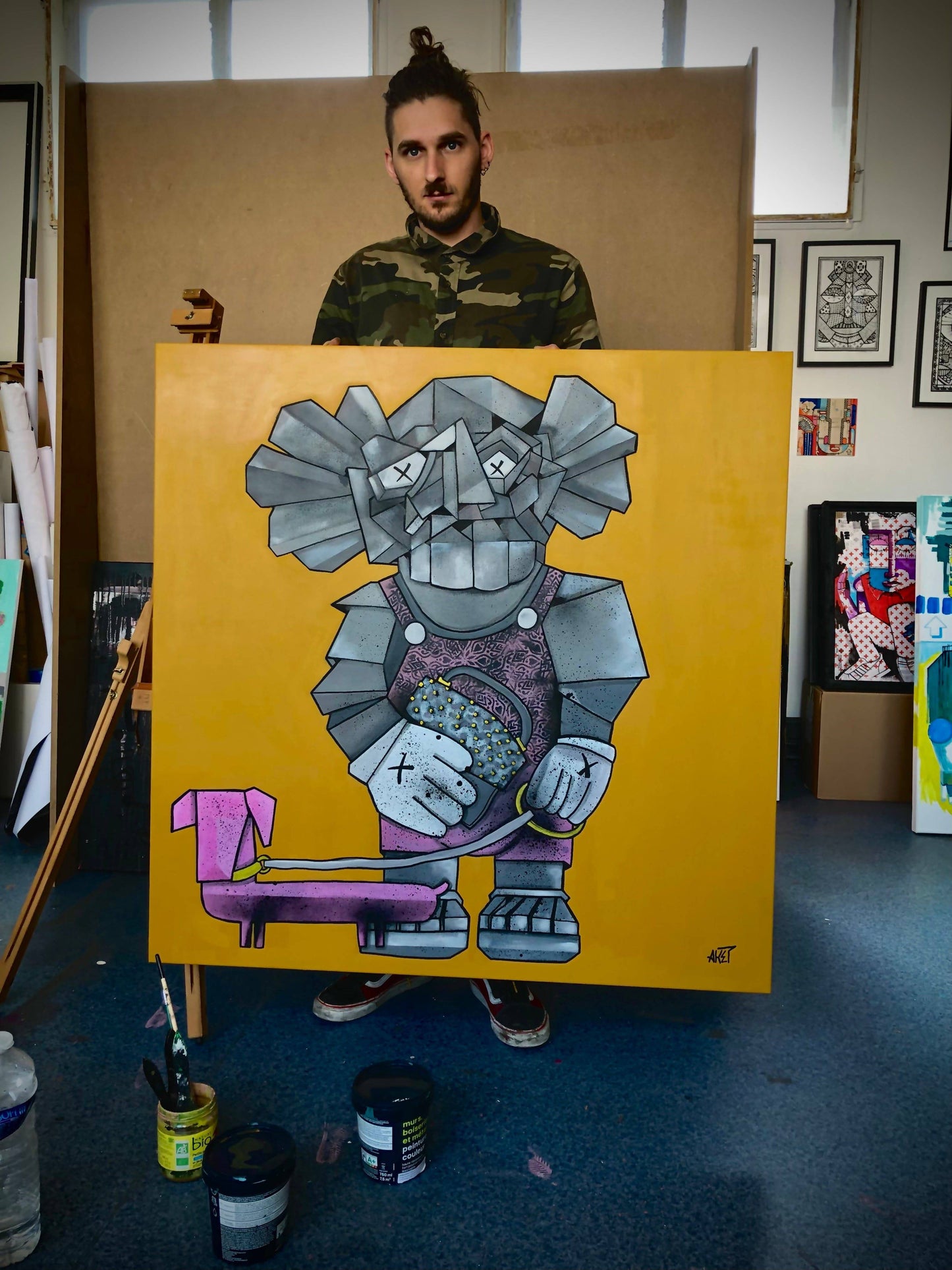 La vie en Kaws by Aket - Signature Fine Art