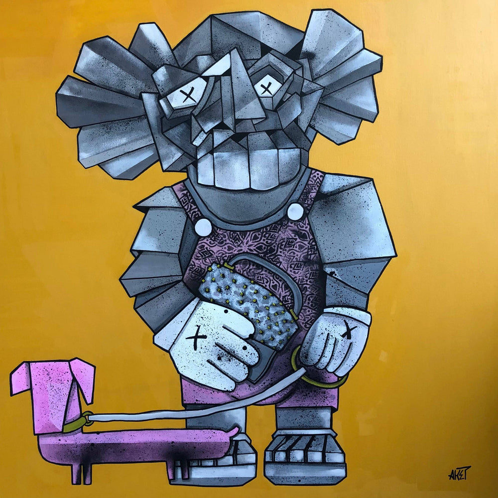 La vie en Kaws by Aket - Signature Fine Art