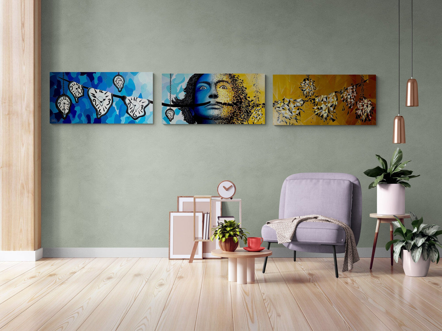 Paradoxe de l’oxymore (Triptych) by Sabrina Beretta - Signature Fine Art