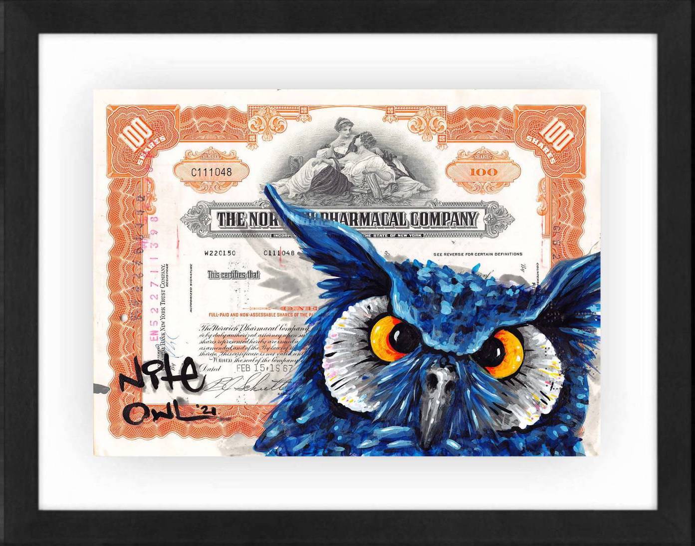 Blue whoo by Nite Owl - Signature Fine Art