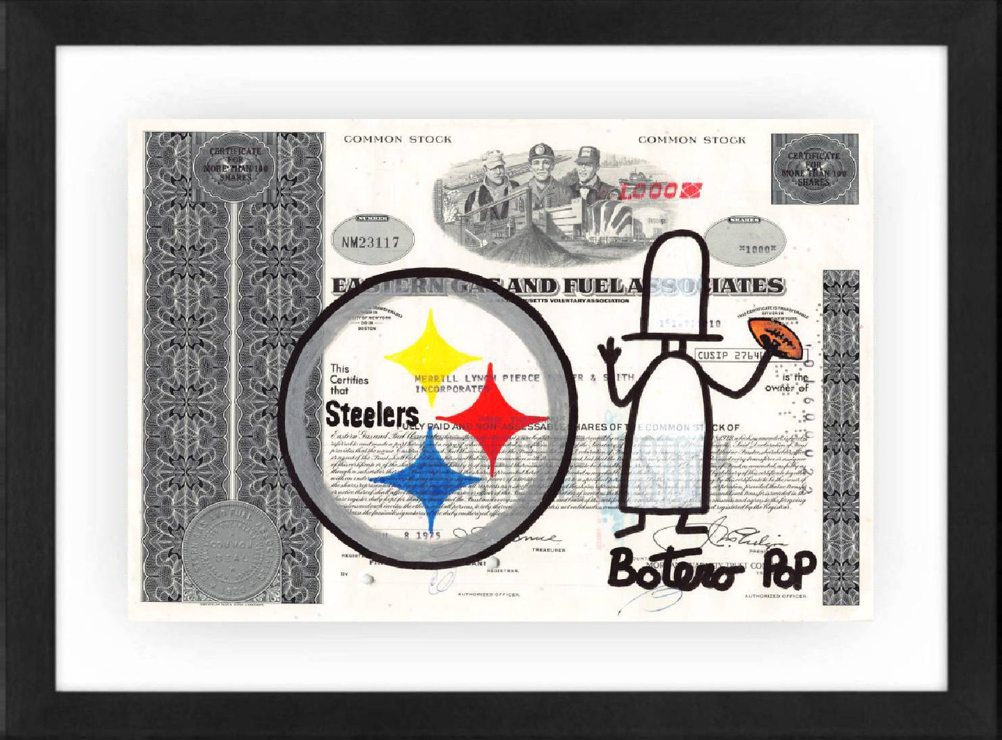 Pittsburgh Steelers by Botero Pop - Signature Fine Art