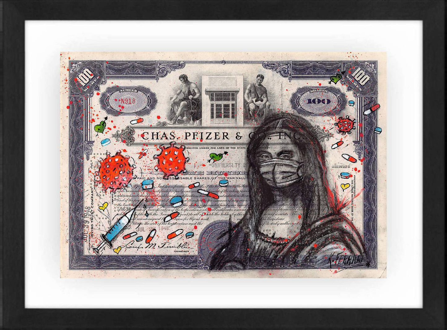 Monalisa Pfizer by Katia Ferrari - Signature Fine Art