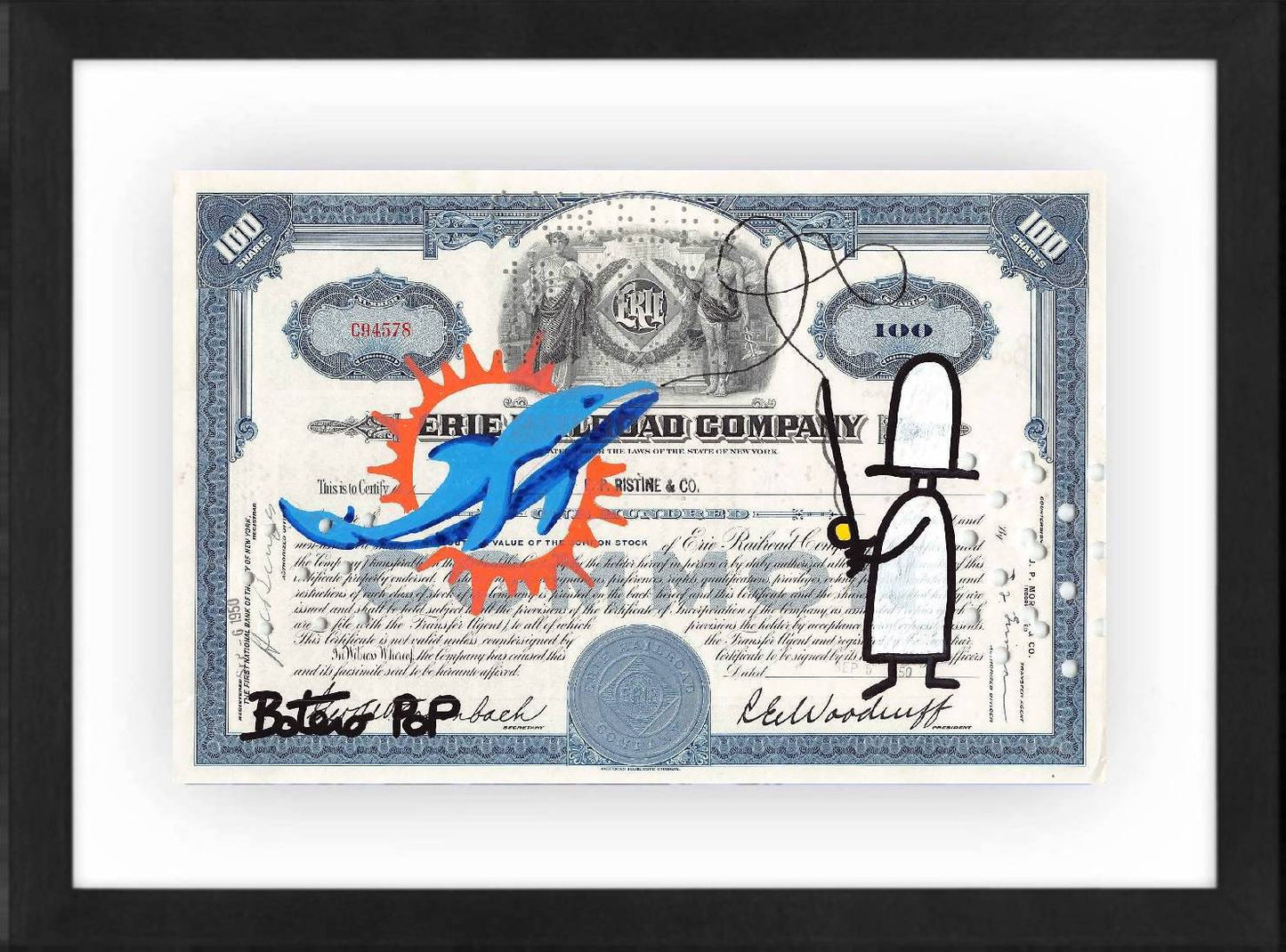 Miami Dolphins by Botero Pop - Signature Fine Art