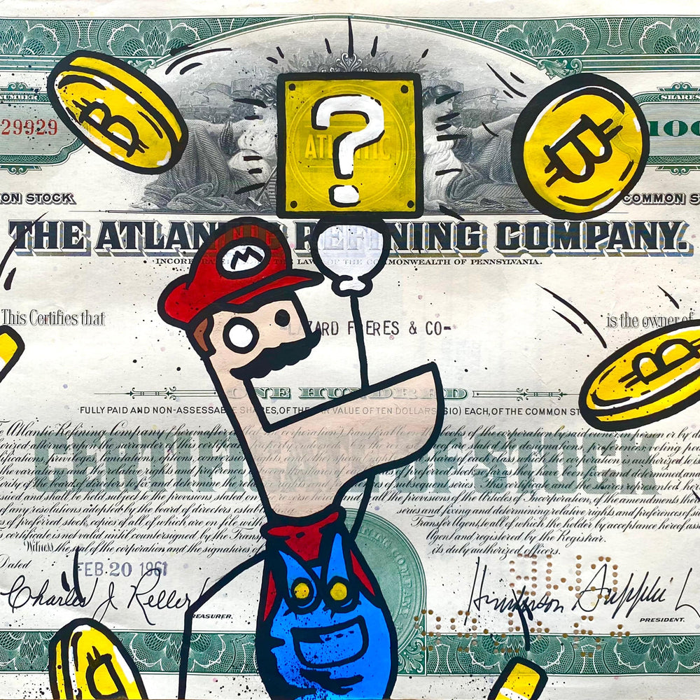 
                  
                    Mario Bitcoin by Toctoc - Signature Fine Art
                  
                