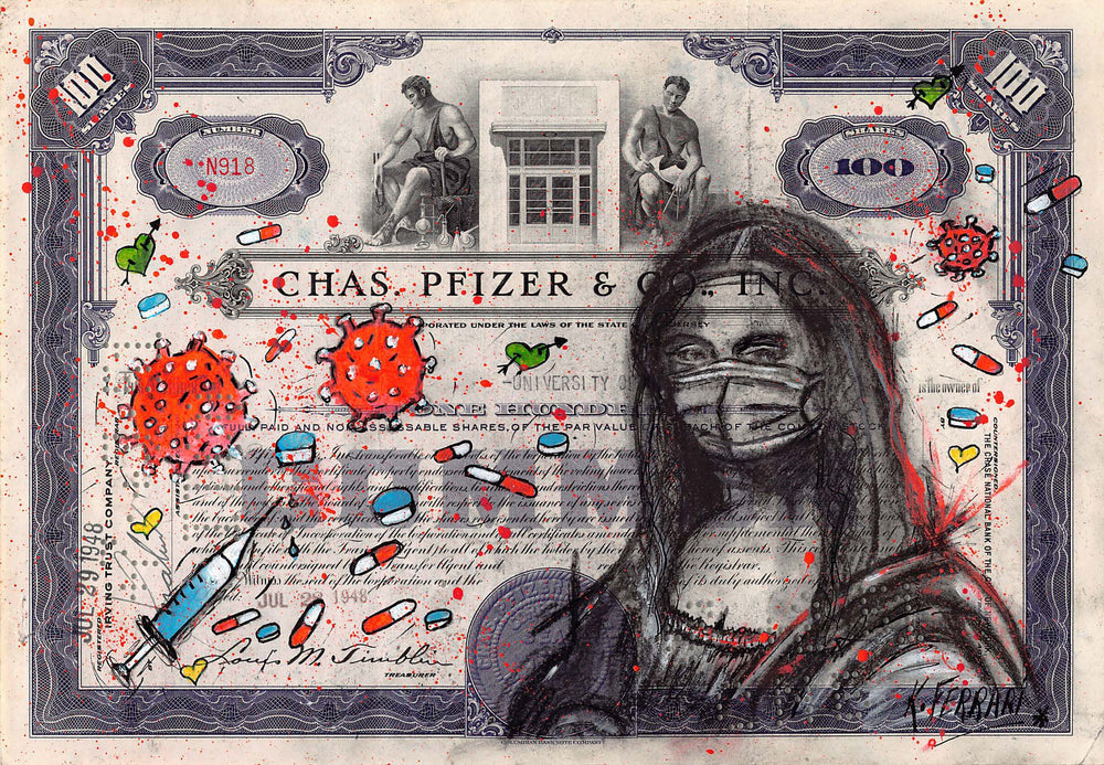 Monalisa Pfizer by Katia Ferrari - Signature Fine Art