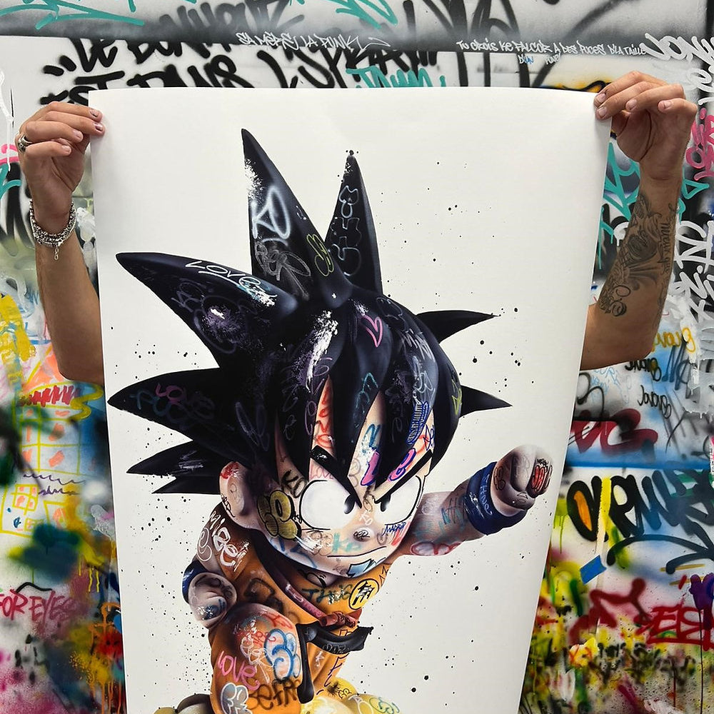 Son Gokool by Onemizer (Official Hand-Embellished limited edition print) by Onemizer - Signature Fine Art