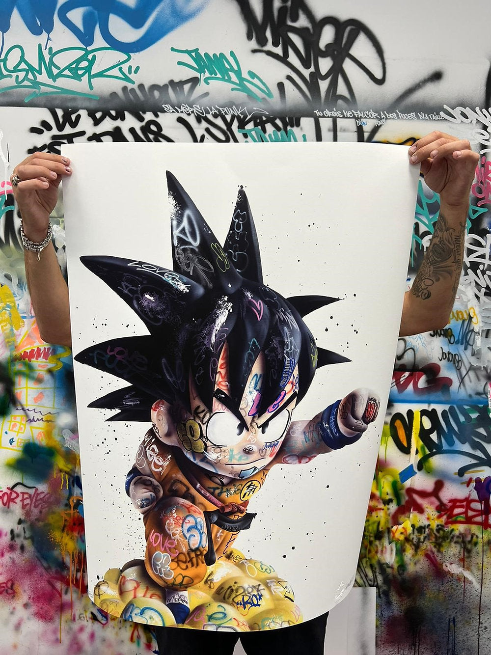 Son Gokool by Onemizer (Official Hand-Embellished limited edition print) by Onemizer - Signature Fine Art